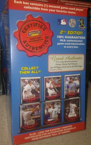 2007 Mounted Memories Game Dirt Display Case Mlb Authenticated