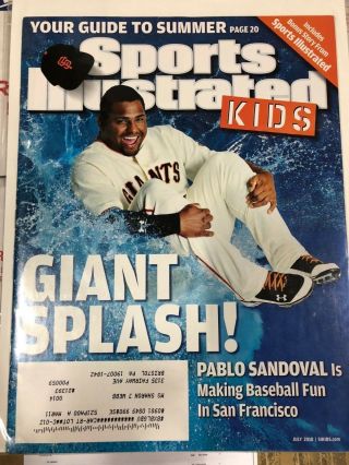 July 2010 Pablo Sandoval San Francisco Giants Sports Illustrated For Kids