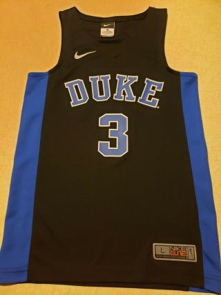 Nike Elite Duke Blue Devils 3 Basketball Jersey Youth Large