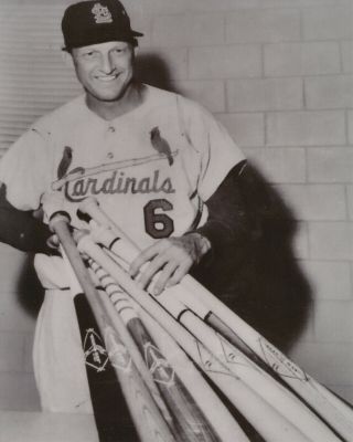 Stan Musial 8x10 Photo St.  Louis Cardinals 4 W.  S 3 Mvp 7 Batting Titles 3630 Hits
