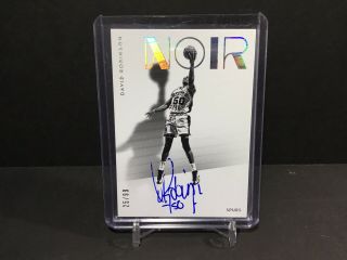 David Robinson 2018 - 19 Panini Noir Shadow Signatures 25/99 Card Shs - Da