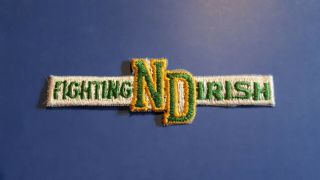 University Of Notre Dame Fighting Irish Ncaa Vintage Iron - On Patch