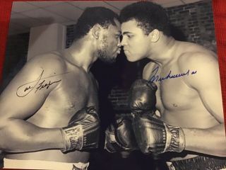 Muhammad Ali Joe Frazer Signed 8x10 Photo.  Certified
