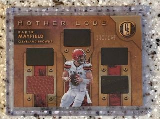 2019 Panini Gold Standard Baker Mayfield Mother Lode /149 Multi Relic Ml - 3