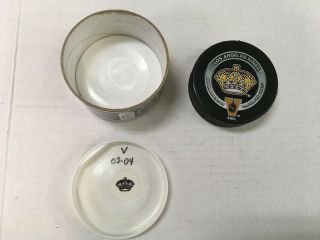 2003 - 04 Los Angeles Kings Vs Blues 11 - 25 - 03 Official Game Puck W Canister Sku - 22