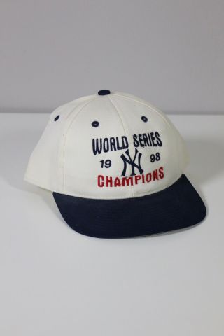 York Yankees Mlb 1998 World Series Champions Vintage Snapback Cap Hat