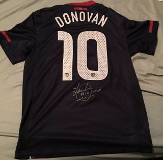 Landon Donovan Officially Autographed 2010 Usmnt World Cup Jersey