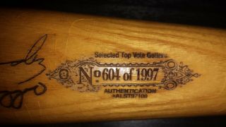 Vintage 1997 Cleveland Indians All - Star Game Baseball Bat 35 
