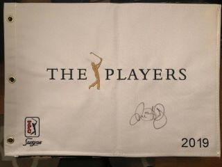 Rory Mcilroy Signed 2019 The Player Championship Golf Flag Tpc Sawgrass Winner