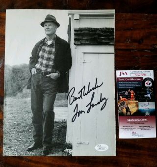 Tom Landry Signed 8x10 Photo With Jsa,  Abercrombie And Fitch Ad