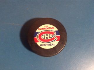 1987 - 92 Montreal Canadiens Nhl Vintage General Tire Ziegler Trench Game Puck