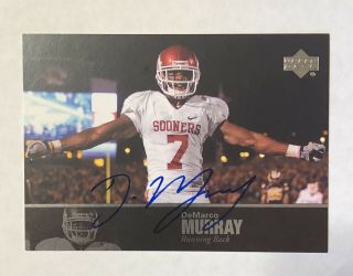 Demarco Murray 2011 Upper Deck College Football Legends Auto Autograph Card 86
