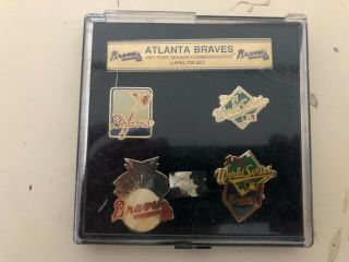 Limited Edition Atlanta Braves 1991 Post Season Commemorative Pin Set