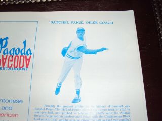 Satchel Paige 1st Coaching Job Program 1973 Tusla Oiler Program Negro League Wow