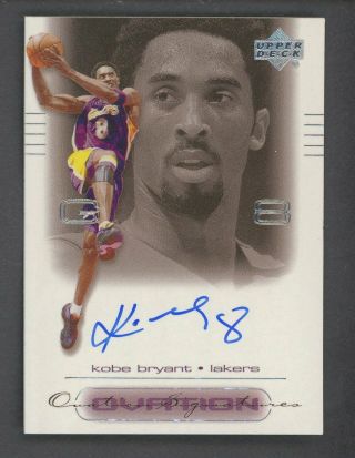 2000 - 01 Upper Deck Ovation Kobe Bryant Lakers Auto