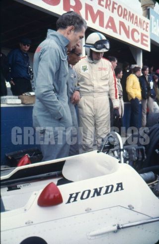 John Surtees 1967 Us Grand Prix Formula 1 Color Camera Transparency Peter Basch