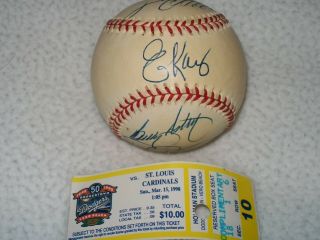 1998 Los Angeles Dodgers Autographed Nl Coleman Baseball Konerko Beltre ?