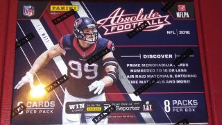 2016 Panini Absolute Football 8 Pack Blaster Box Wentz Goff Rcs Autos Possible