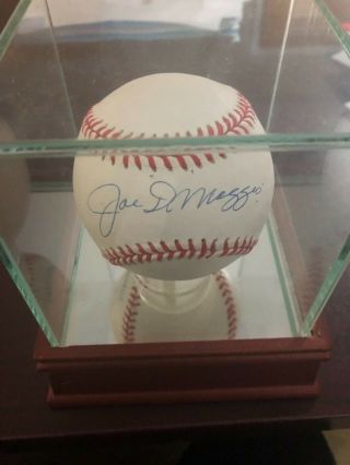 Joe Dimaggio Signed Autographed Yankees Baseball Hof Auto Mickey Mantle Teammate