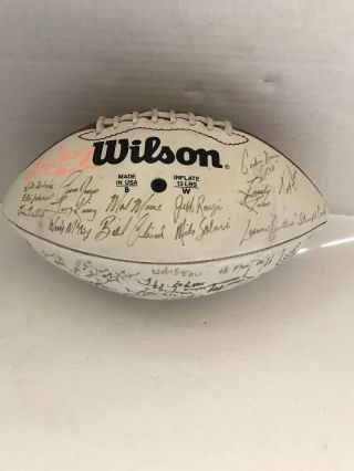 Alabama Team Signed Wilson Football: Gene Stalling & Dabo Sweeney.  1992