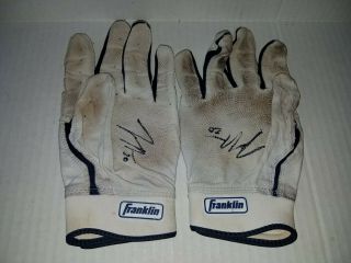 James Nelson Marlins Hammerheads Game Autograph Batting Gloves Top Prospect