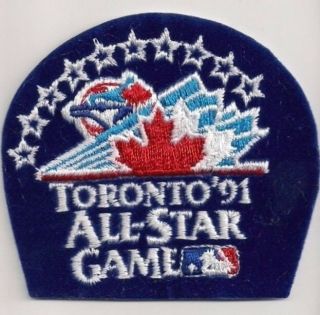 1991 Mlb Baseball All Star Game Patch Toronto Blue Jays Cal Ripken Jr Mvp