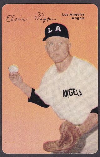 1953 Mothers Cookies Elvin Tappe 48 - Pacific Coast League Angels