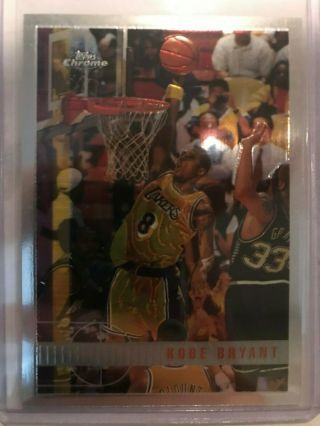 Kobe Bryant 1997 - 98 Topps Chrome 171 Lakers O2
