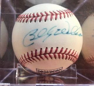 Billy Williams Autographed Signed Hall Of Fame Logo Baseball Hall Of Fame