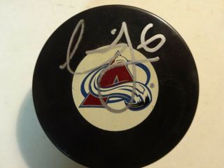 Autographed Erik Johnson Signed Colorado Avalanche Hockey Puck