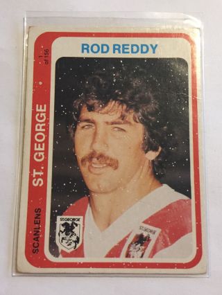 1979 Scanlens Nrl Football Card - Rod Reddy - Postage In Australia