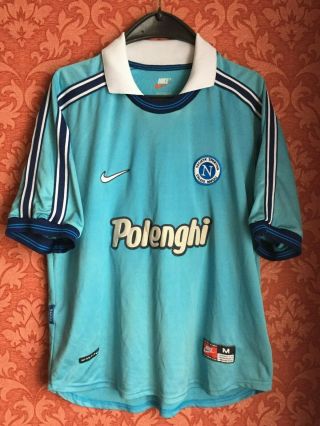 Napoli Italy 1998 - 1999 Home Football Shirt Jersey Maglia Size M