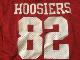 Indiana Hoosiers Football Jersey 82 Sz Youth Boys sz 5 - 6 Adidas Hardy Red 4