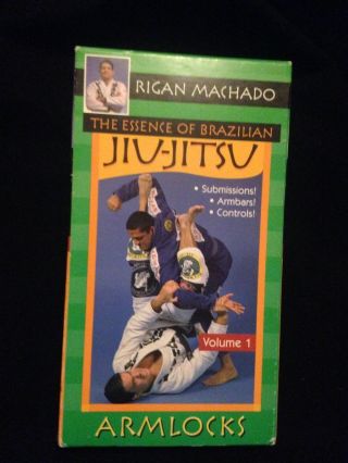 Bjj Essence Of Brazilian Jiu Jitsu Rigan Machado Armlocks 1 Mma Vhs Tape Ufc