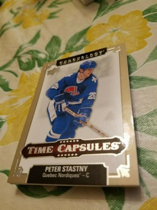 2018 - 19 Upper Deck Chronology Time Capsules Peter Stastny