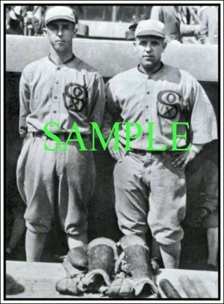 78 - A 1919 Black Sox Lefty Williams Ed Cicotte Photo