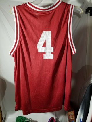 Indiana Hoosiers NCAA Basketball Jersey Men’s Large Adidas Red 2