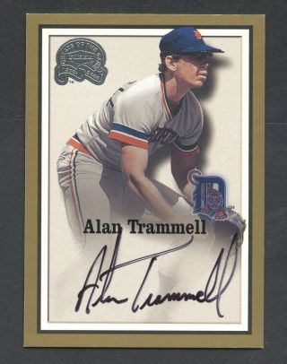 2000 Fleer Greats Of The Game Alan Trammell Detroit Tigers Auto