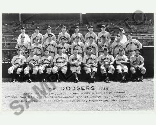 1936 Brooklyn Dodgers 8x10 Team Photo