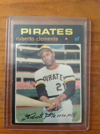 1971 Topps Roberto Clemente Pittsburgh Pirates