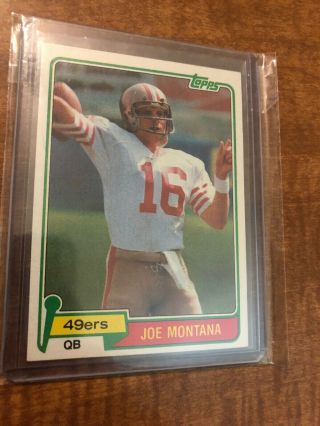 Joe Montana 1981 Topps Rookie Football Card 216 Psa Ready