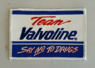 Vintage Nascar 80s Neil Bonnett Valvoline Racing Just Say No To Drugs Patch Nos