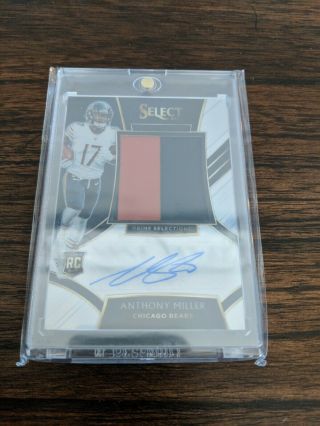 2018 Select Anthony Miller Rpa Rookie Patch Auto 15/49 Prizm Rc Bears Rpa