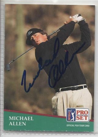 Michael Allen Signed Autographed Card 1991 Pro Set