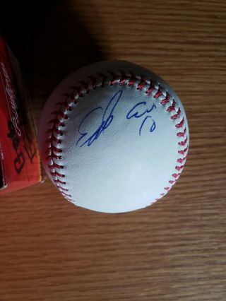 Edwin Encarnacion Autographed Mlb Baseball Ny Yankees Al Homerun Leader
