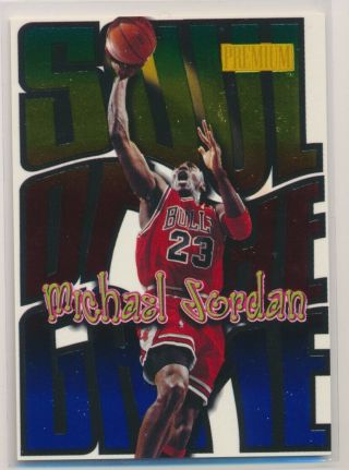 Michael Jordan 1998 - 99 Skybox Premium Soul Of The Game 1 Check Z5