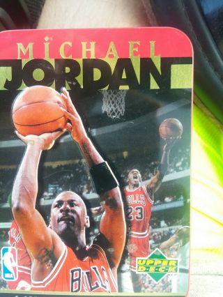 Michael Jordan 6 All - Metal Collector Card Set And Tin 1996 - Upper Deck,