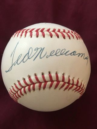 Ted Williams Signed / Autographed Baseball.  Reggie Jackson