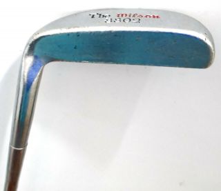 Collectible 1984 The Wilson 8802 Putter Head Speed Steel Shaft Leather Grip 35 
