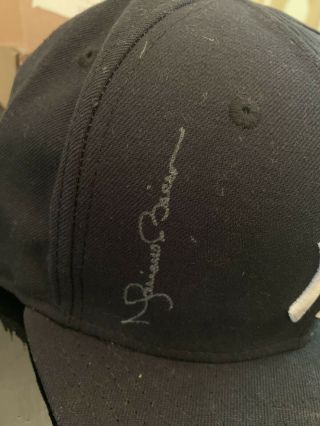 2009 World Series Yankees Mariano Rivera Autographed Hat PSA 8 2